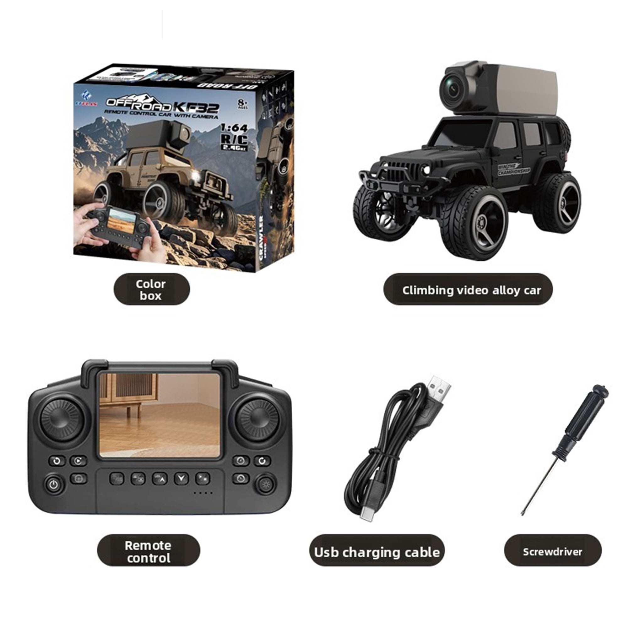 Radio Control Cars, Alloy RC Car with Camera, FPV Phone App Control ...