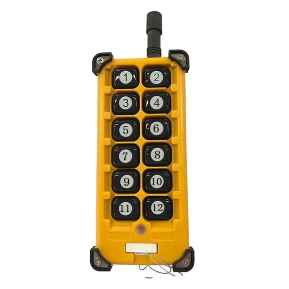 Radio Controller Wireless Remote Control Overhead Travelling Crane System Receiver Numer Button Remote ,IP68 Dustproof and Waterproof Rating