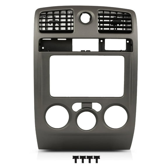 Radio Dash Bezel Trim Panel 4WD Gray ABS Plastic Fit for 2004-2012 Chevy Colorado GMC Canyon