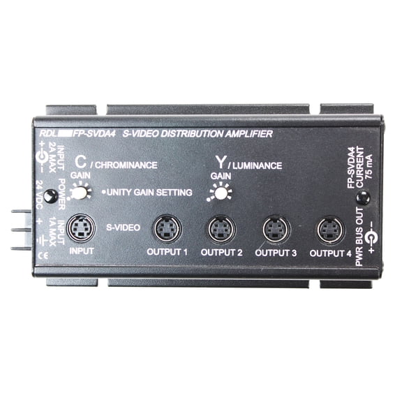 Radio Design Labs FP-SVDA4 1X4 S-Video Distribution Amplifier