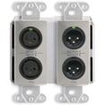 thumbnail image 1 of Radio Design Labs RDL-DDS-BN22 2 x 2 Wall-Mounted Bi-Directional Microphone & Line Dante Interface, Stainless, 1 of 1