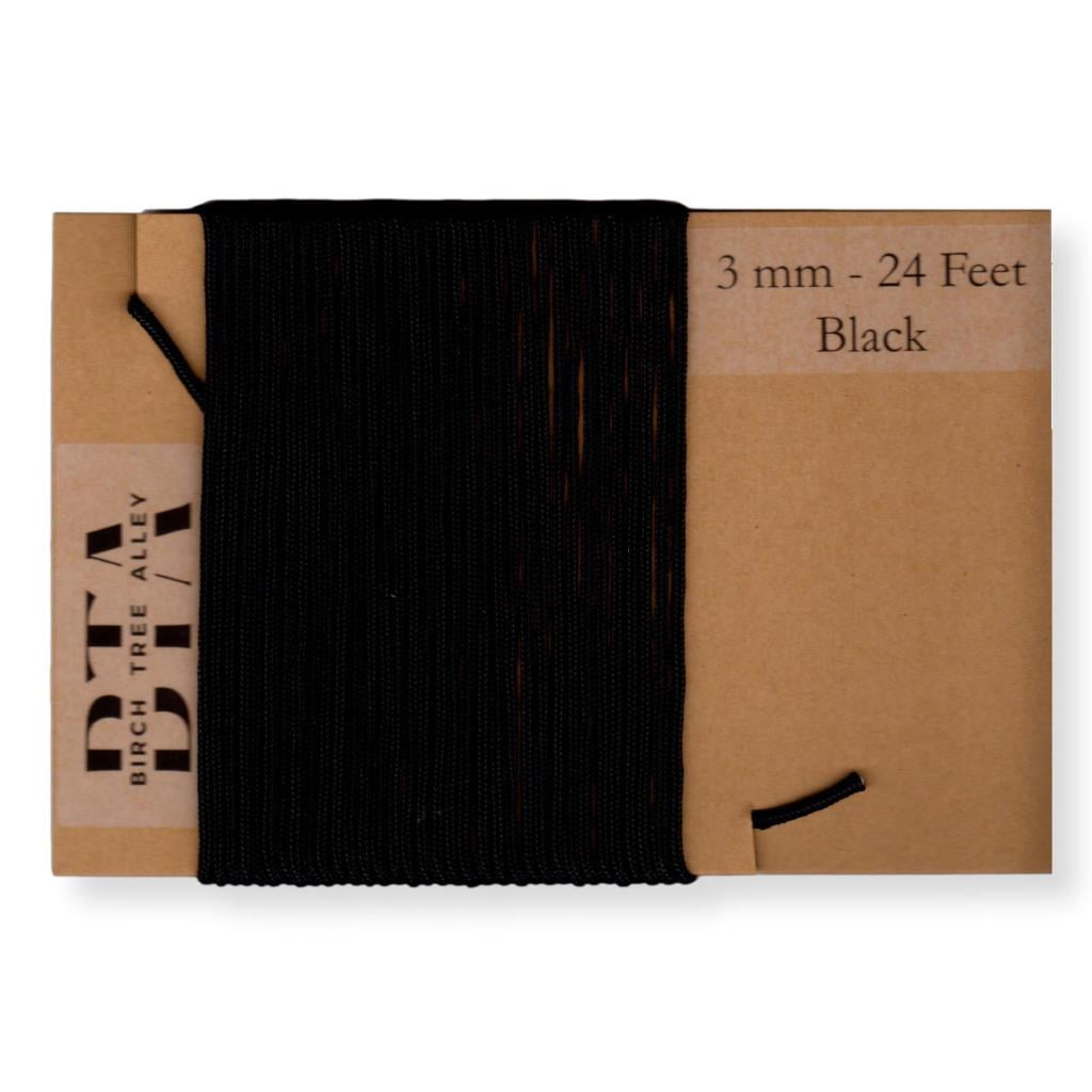 Radio Dial Cord Braided Nylon String for Vintage Radio Dial Drive Black