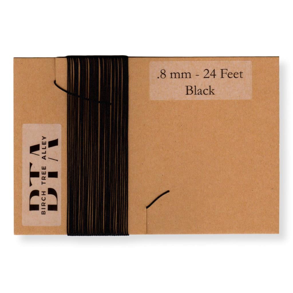 Radio Dial Cord Braided Nylon String for Vintage Radio Dial Drive Black (.8mm 24 feet) Birch