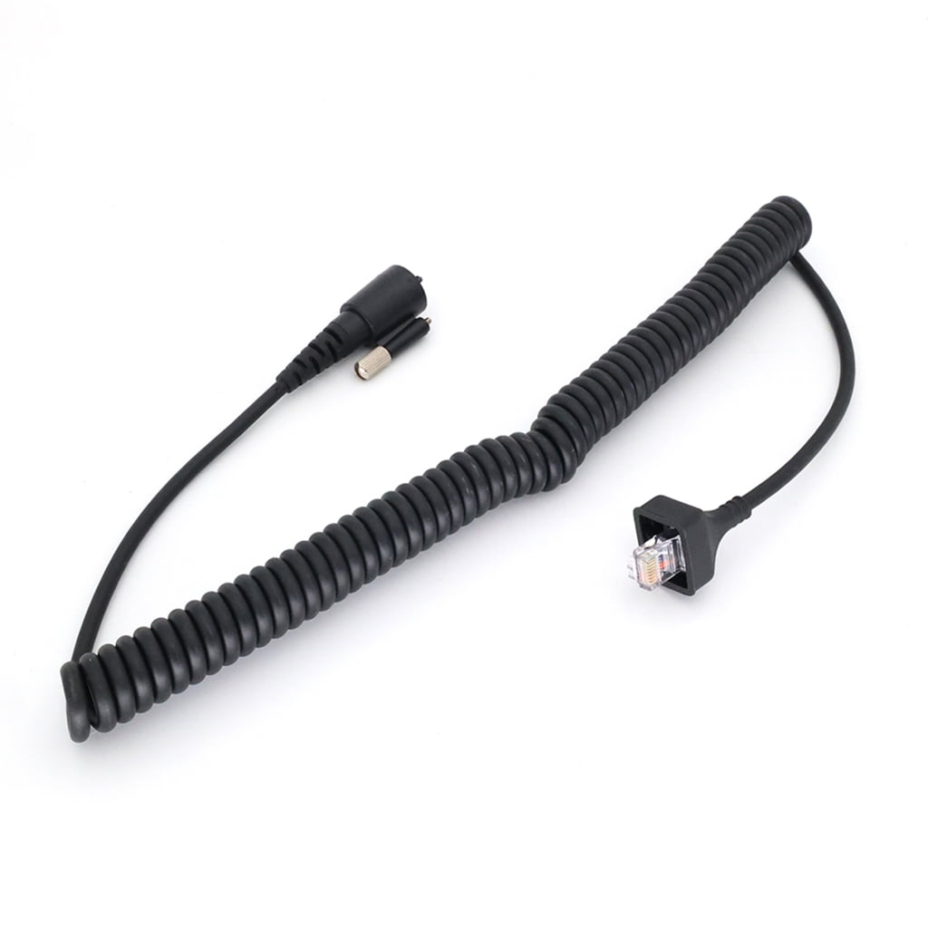 Spring Wire Mic Radio Earpiece Speaker Microphone Cable Spring Line Wire for KMC-27 TK ...