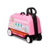 Radio Flyer 3-in-1 Happy Travler Ice Cream Truck Foot-to-Floor Ride-on, Pink, 1-Count