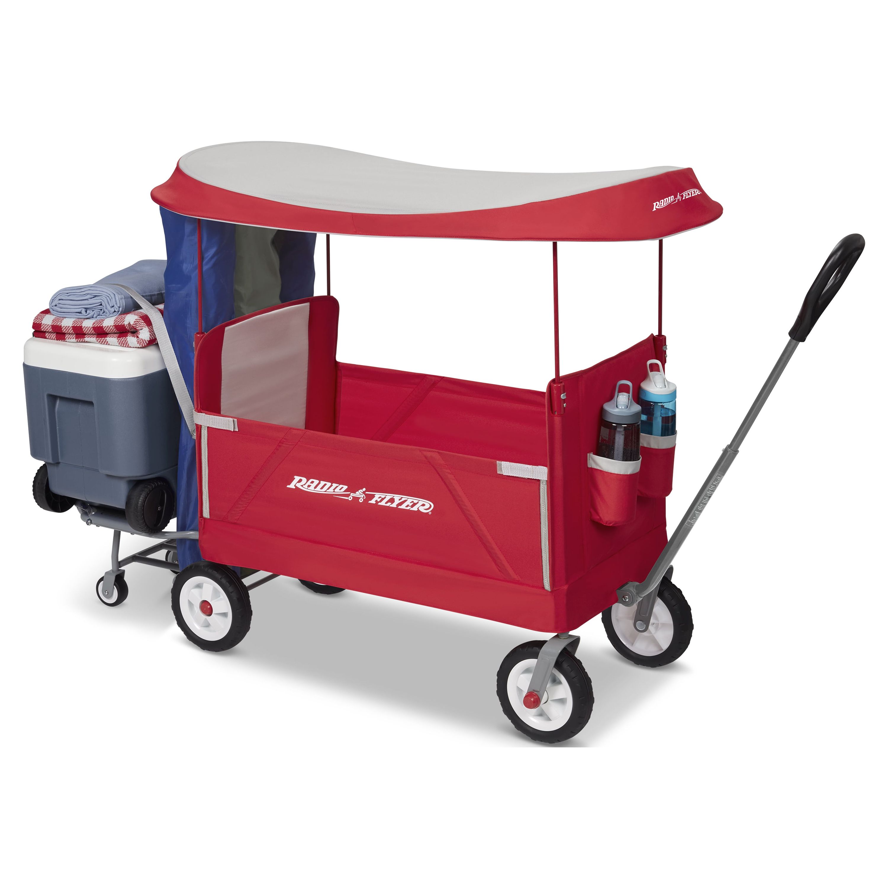 Radio Flyer, 3-in-1 Tailgater Wagon with Canopy, Folding Wagon, Red - image 1 of 20
