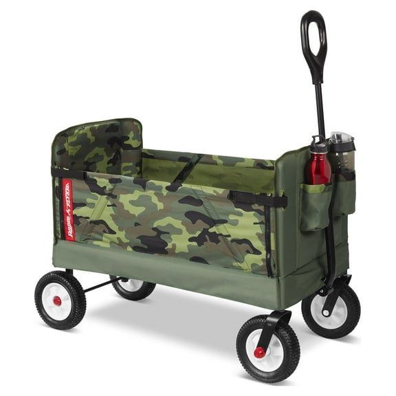 Radio Flyer, 3-in-1 off-Road EZ Fold Camo Wagon, Folding Wagon