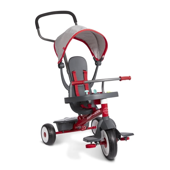 Open Box Radio Flyer 4-in-1 Activity Stroll 'N Trike with Interactive Tray, Kids 1 to 5 Years
