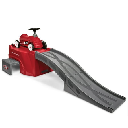 Radio Flyer 500 Toddler Ride On Toy with Ramp and Easy Storage, Push and Pedal Ride-Ons, Red