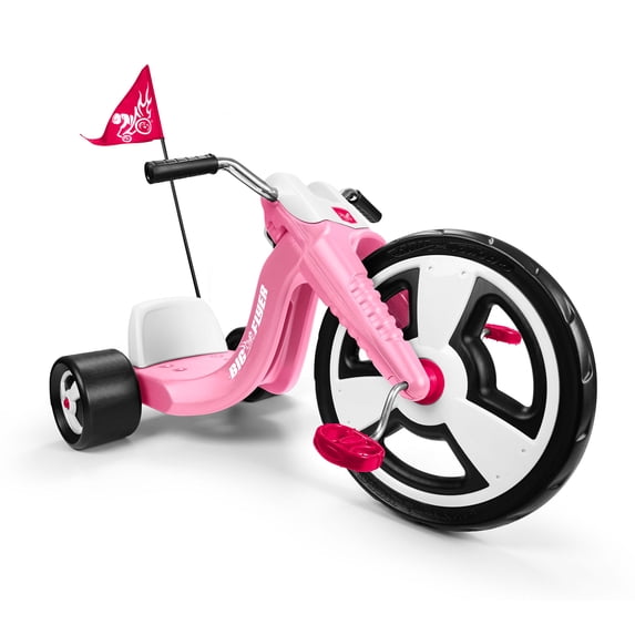 Radio Flyer Big Flyer Sport Tricycle with Adjustable Seat and Racing Design