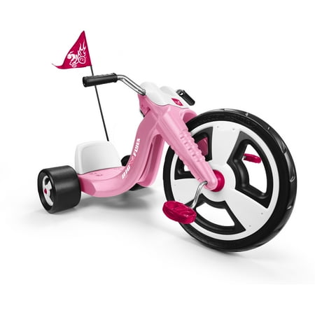 Radio Flyer Big Flyer Sport Tricycle with Adjustable Seat and Racing Design