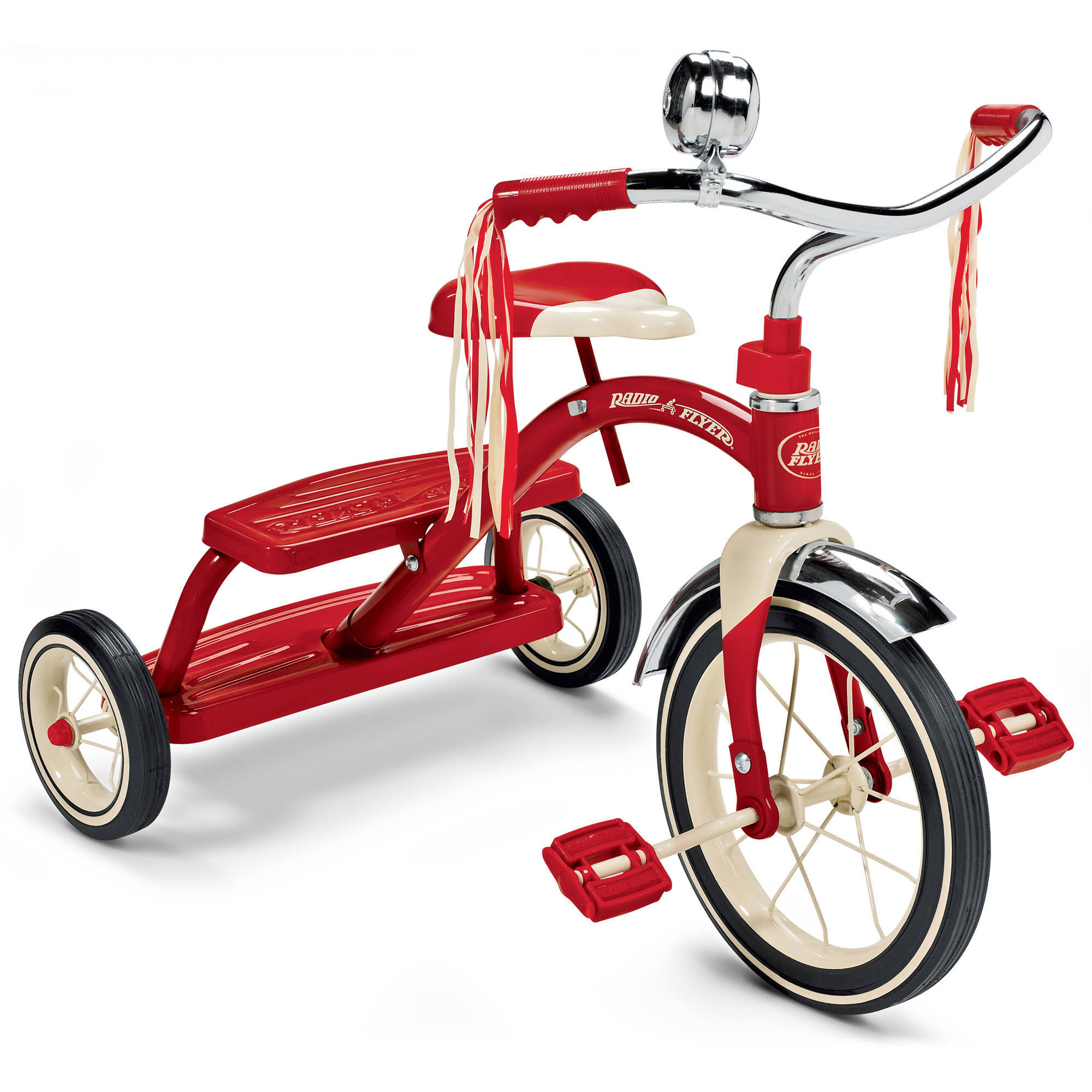 Radio Flyer, Classic Red Dual Deck Tricycle, 12" Front Wheel, Red - image 1 of 9