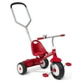 Radio Flyer, Deluxe Steer & Stroll Trike, Parent Push Handle, Red