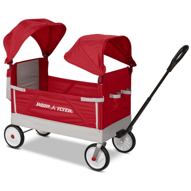 Radio Flyer, Family Wagon, Foldable Seats, Dual Adjustable