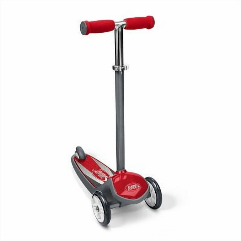 Radio Flyer EZ Glider Scooter, 3-Wheel Design, Red, Adjustable