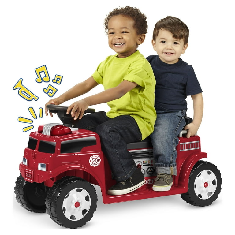 Fire truck electric ride sales on