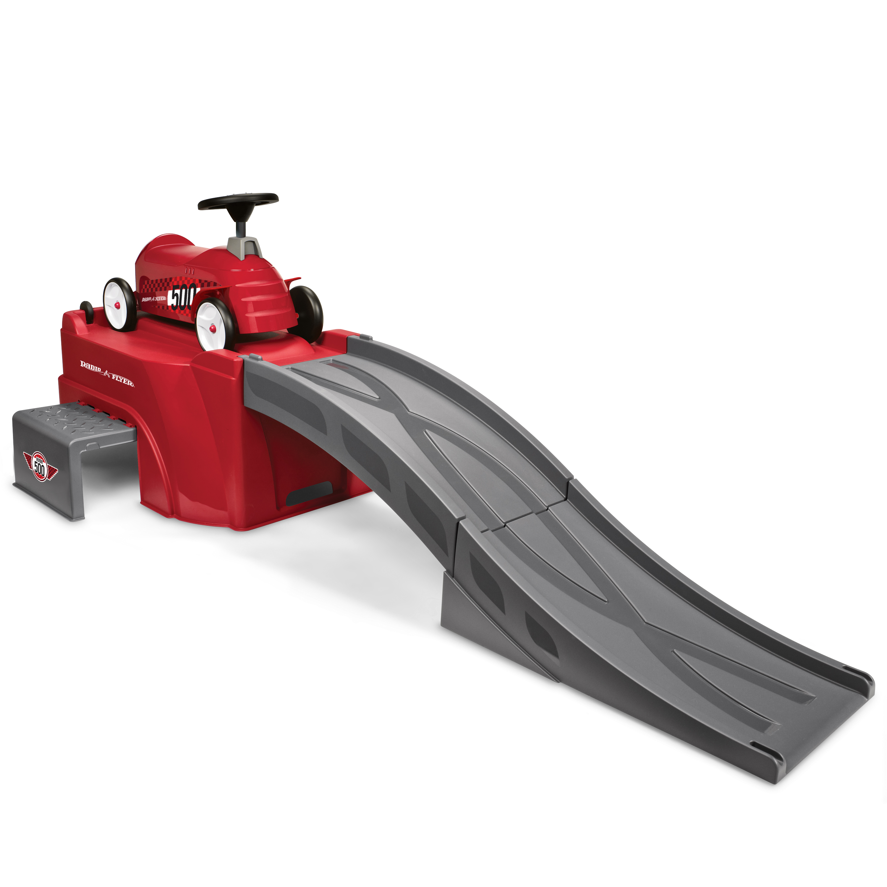 Radio Flyer, Flyer 500 Ride-on with Ramp and Car, Red - image 1 of 8