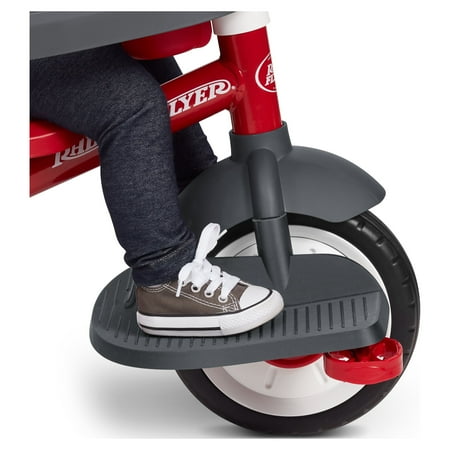 Radio Flyer Front Wheel Footrest Accessory for Stroll 'N Trikes, Gray