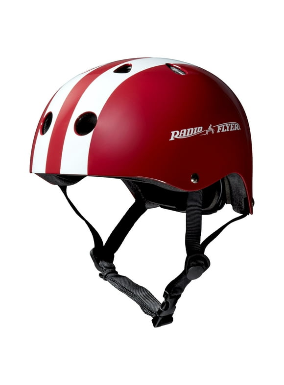Radio Flyer Kids Helmet, for Ages 2 to 5 Years, Adjustable Straps, Red