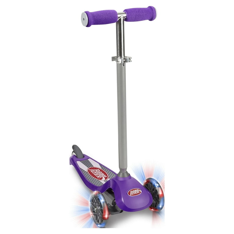 Radio Flyer, Lean 'N Glide with Light up Wheels Scooter, Purple