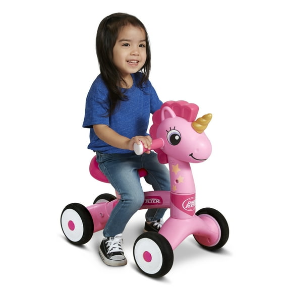 Radio Flyer, Lil' Racers: Sparkle the Unicorn Ride-on for Girls and Boys