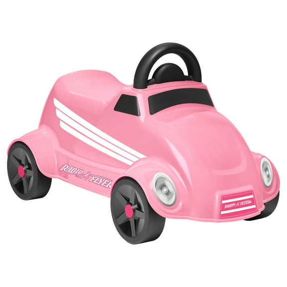 Radio Flyer My 1st Race Car Pink Toddler Ride-On Toy for Indoor & Outdoor Play