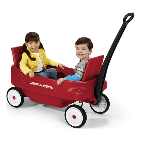 Radio Flyer, Pathfinder 2-in-1 Wagon, Folding Seats, Red