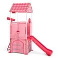 thumbnail image 1 of Radio Flyer Play & Fold Away Princess Castle Slide Toddler Playhouse, Pink, 1 of 12