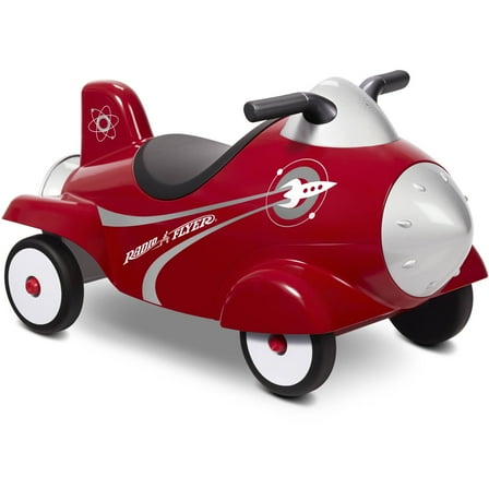 Radio Flyer Retro Rocket Ride-On with Lights, Sounds and Under-Seat Storage, for 1 - 3 years, 1 Unit