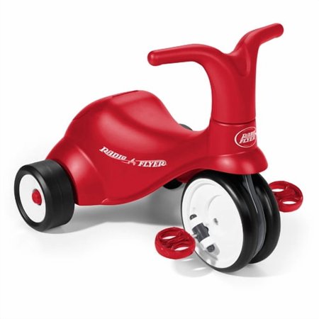 Radio Flyer Scoot 2 Pedal, 2-in-1 Ride-on and Tricycle, Kids Beginner Bike