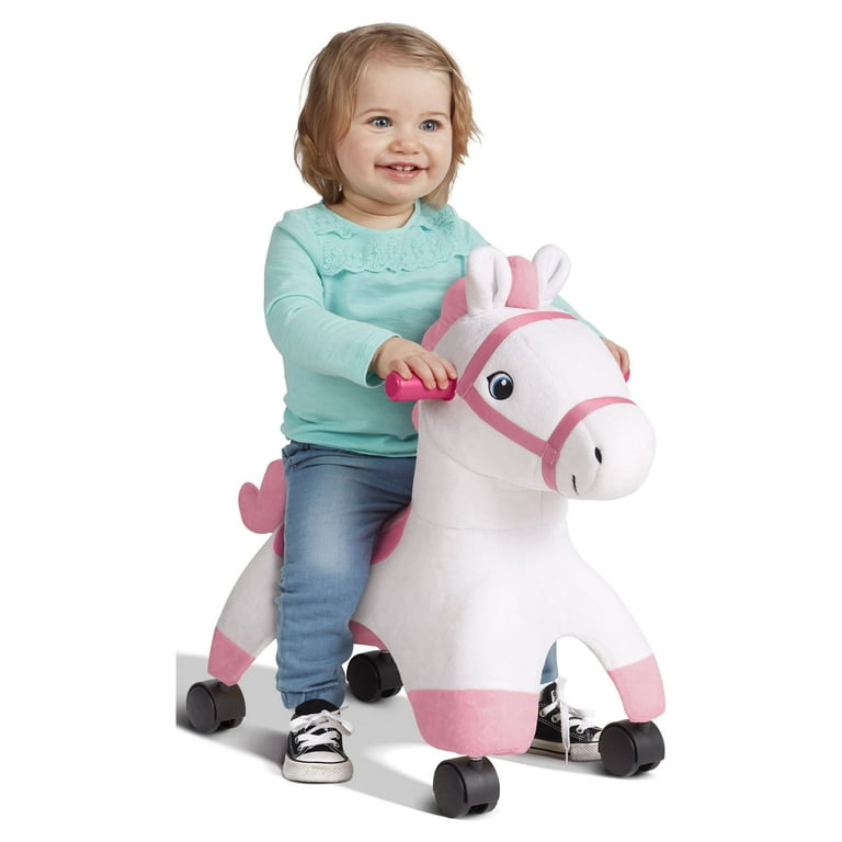 Pink rocking online horse walmart