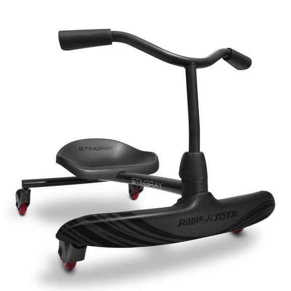 Radio Flyer Stingray, Caster Scooter Ride-On for Kids with Handles, 360 Spins