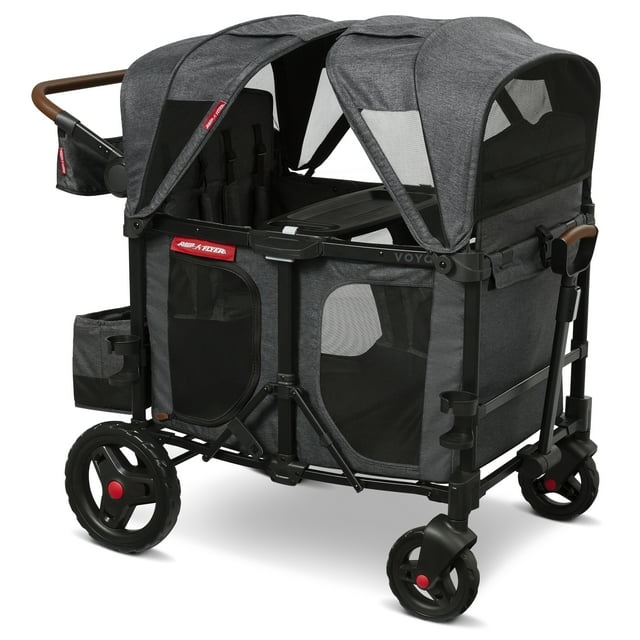 Radio Flyer, Voya™ XT Quad Stroller Wagon, Premium Stroller Wagon for 4
