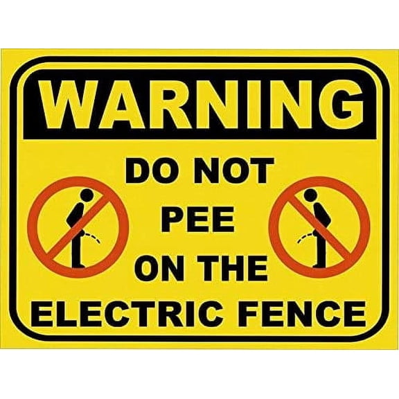 Radio Frequency Fields Sign Safety Machine Metal Sign 8x12 Inch for Yard, Fence, or Gate