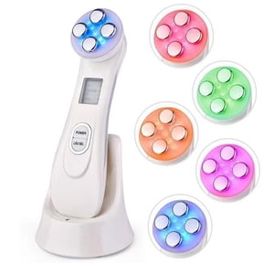 Radio Frequency Skin Tightening Machine, 6-in-1 Rechargeable Anti-Aging Skin Care Microcurrent Facial Device, Red Light, Wrinkle Remove, Rejuvenation, Skin-Firming