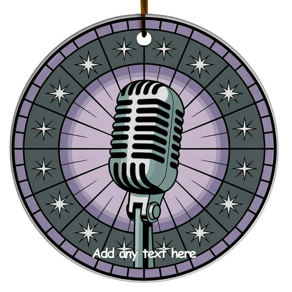 Radio Host Podcaster Ornament  Custom Text Ornament Christmas 2025, Unique Gifts for Radio Host Podcaster, Family, Mom or Dad