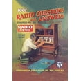 thumbnail image 1 of Radio Magazine Cover for answers to Radio questions depicting a man sitting on a stack of books and tuning his radio console while wearing headphones Poster Print by unknown (18 x 24), 1 of 1