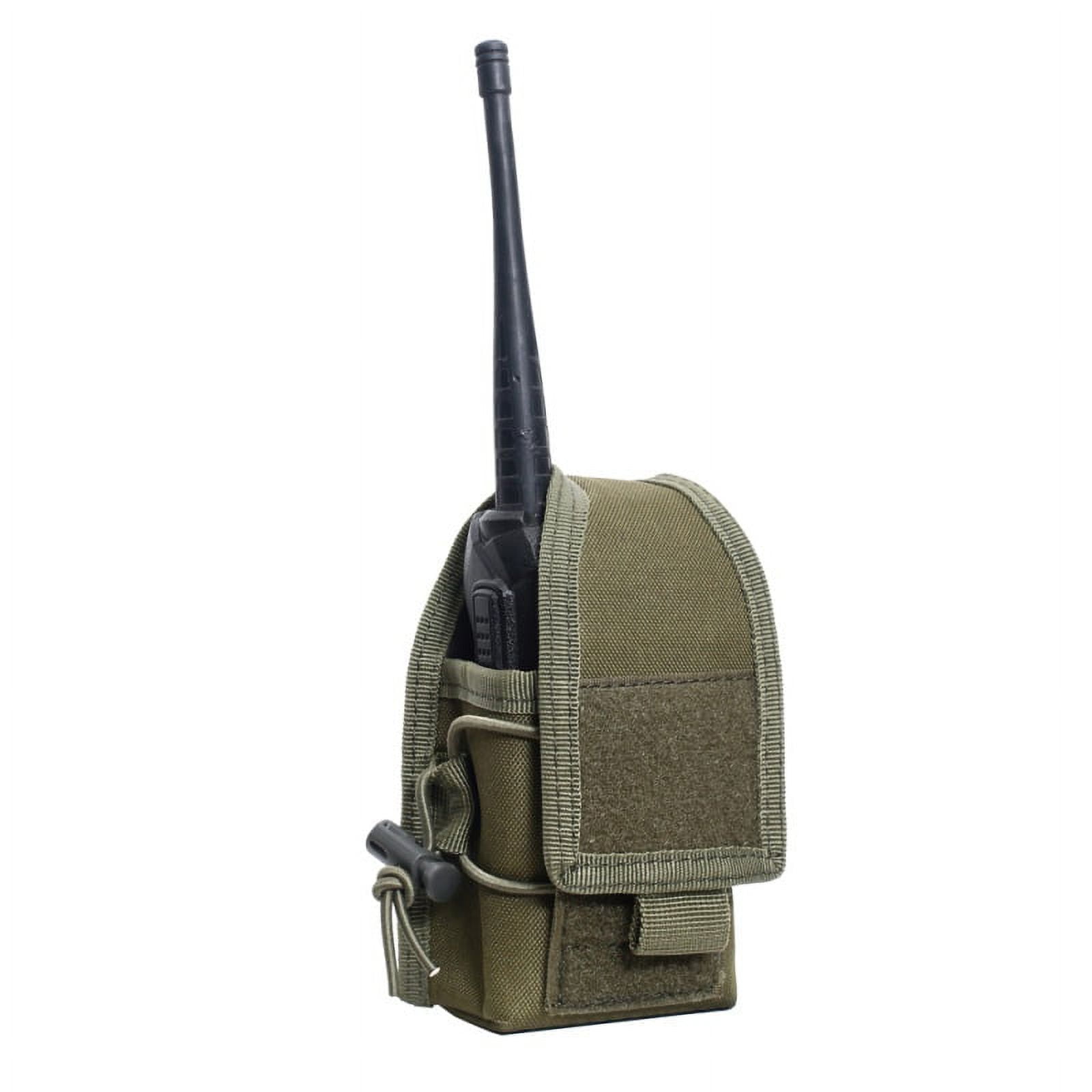 Radio Pouch 1000D Molle Adjustable Two Way Radios Holder Bag Case for Walkie Talkies