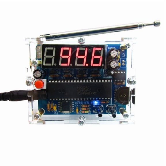 Radio Production Kit TEA5767 Digital Broadcast Kit 51 Microcontroller DIY Parts FM Digital Radio