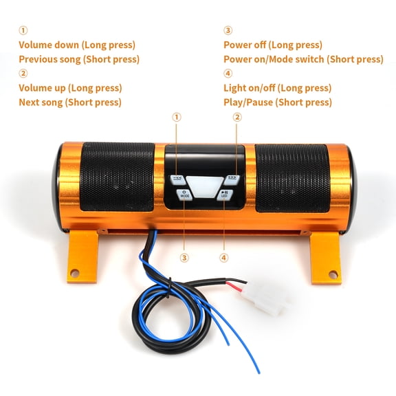 Radio,Radio Bar With Usb Radio Amplifier Handlebar Sound Bar Bt Mp3 Mounted Sound Radio Radio Handlebar Mounted Audio Amplifier Player Audio Waterproof Bt Player Mp3 Radio Mp3