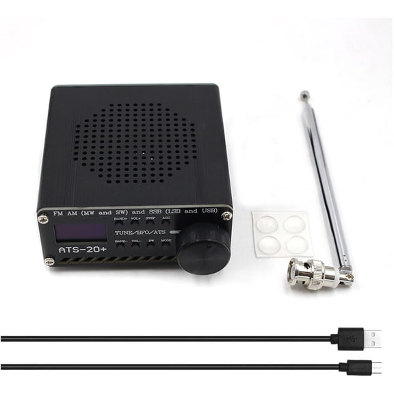 Radio Receiver Ats-20+ Plus Ats20 V2 Si4732 Fm Am Mw & Sw