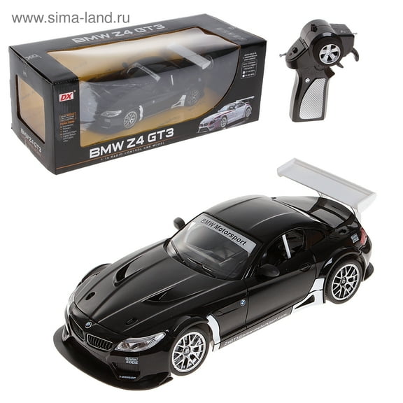Radio Remote Control Car 1/18 Scale Licensed BMW Z4 GT3 RC RTR w/Lights (Black)