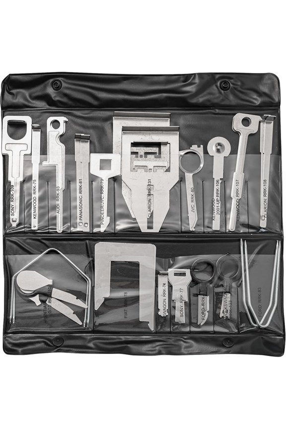 Radio Removal Tool Kit Universal Stereo CD Changer Disassembly Player Removal Key Kit Car Radio Release Keys Set for Most Car Audi VW Ford Truck 38PCs