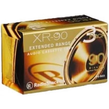 Radio Shack XR-90 Minute Audio Cassette Tapes - 3 pack