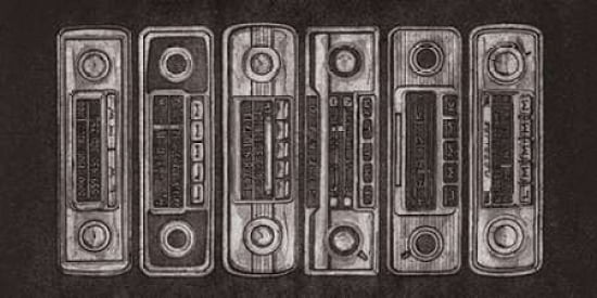 Radio Stack Canvas Art - Barry Goodman (24 x 48)