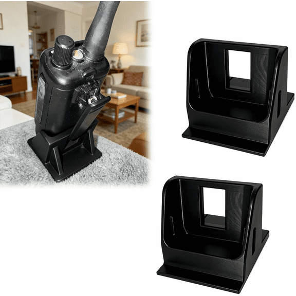 Radio Stand Compatible with Baofeng UV-5R Mini, Desk Mount Holder Compatible with Portable Two Way Units for Organized Storage and Convenient Display(2Pcs)