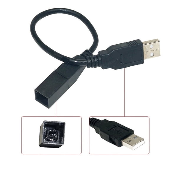 Radio USB 2.0 Port Wiring Cable Adapter For Toyota Camry Verso Mazda Lexus GS350