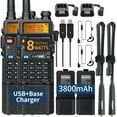 Radio UV5R 8W Ham Radio Long Range UV5R Dual Band Handheld High Power