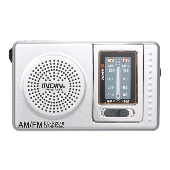Radio set, Radio 2 Antenna Radio 2 Band Silver Radio Receiver Portable Bc-r2048 Am Am Radio Pocket Radio Built-in Set Eryue Bc-r2048 Radio Set Eryue