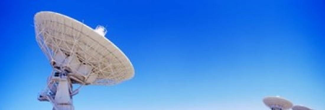 Radio telescope satellite dishes of the Very Large Array on the Plains of San Agustin Socorro New Mexico USA Canvas Art - Panoramic Images (18 x 6)